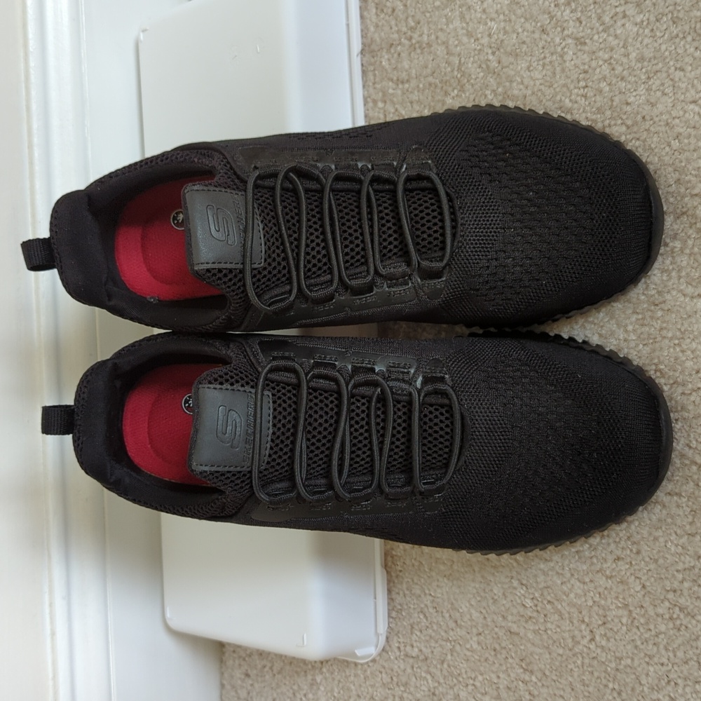 Skechers Men's Cessnock SR Work Relaxed Fit (Black) 8.5 US